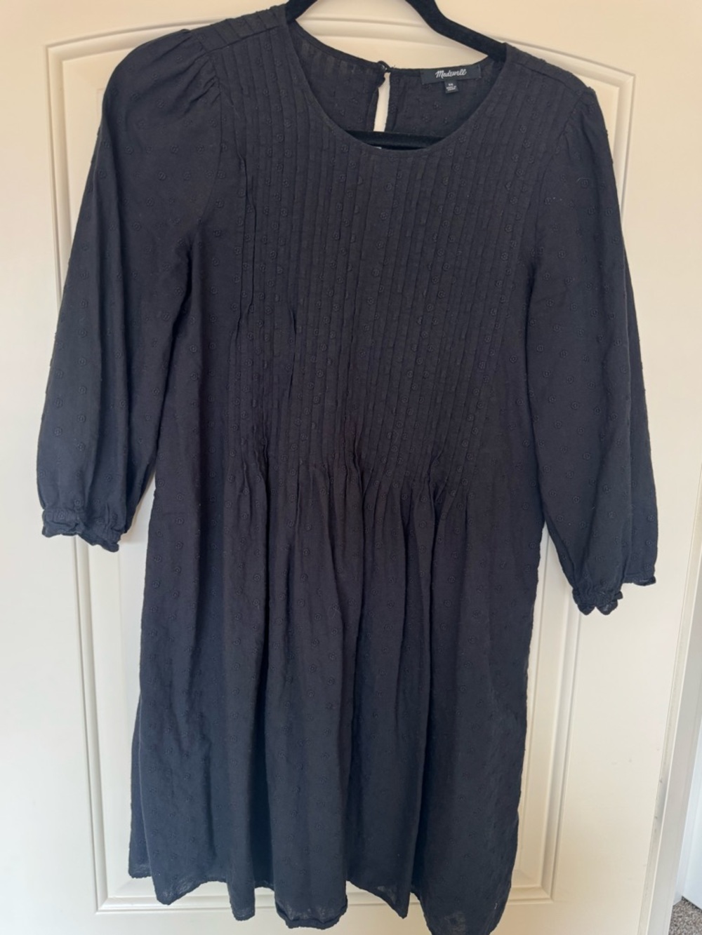 Madewell flowy cotton dress - black XS/s